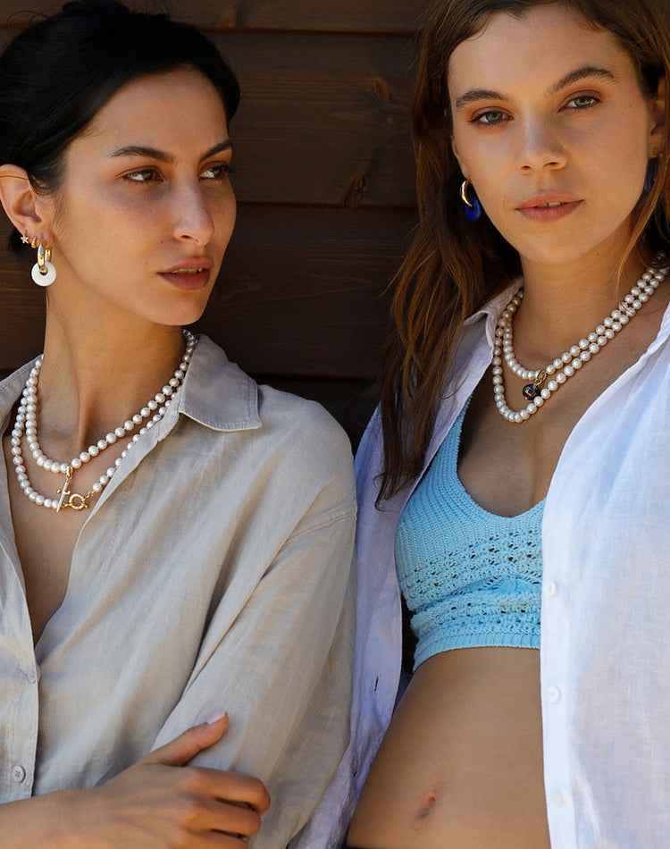 Pearl Choker Gold Necklace